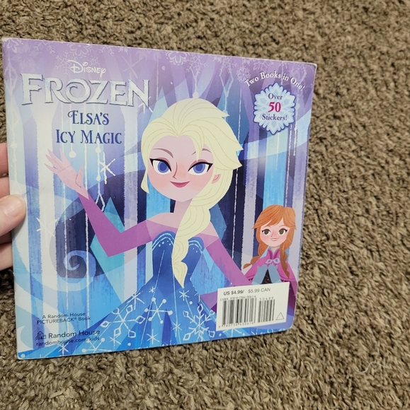 5/$10 Frozen 2 Books In 1 Elsa's Icy Magic & Anna's Act of Love Disney